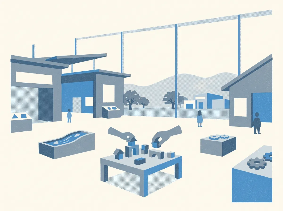 Illustration of children's museums in Oakland
